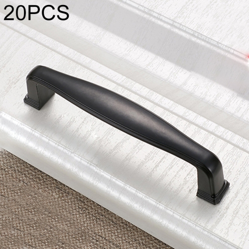 

20 PCS 6227C-96 Simple Cabinet Door Handle Drawer Wardrobe Zinc Alloy Handle (Black)