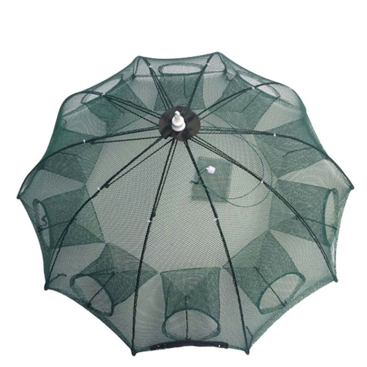 

10 Holes Automatic Foldable Fishing Net Nylon Shrimp Crab Minnow Trap Fish Cast Net Fishing Tackle