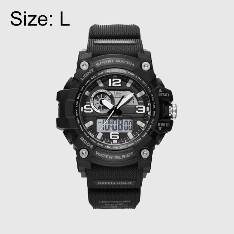 

Original Xiaomi 50ATM Waterproof Electronic Watch, Support Calendar Display & Time Countdown, Size: L(Black)