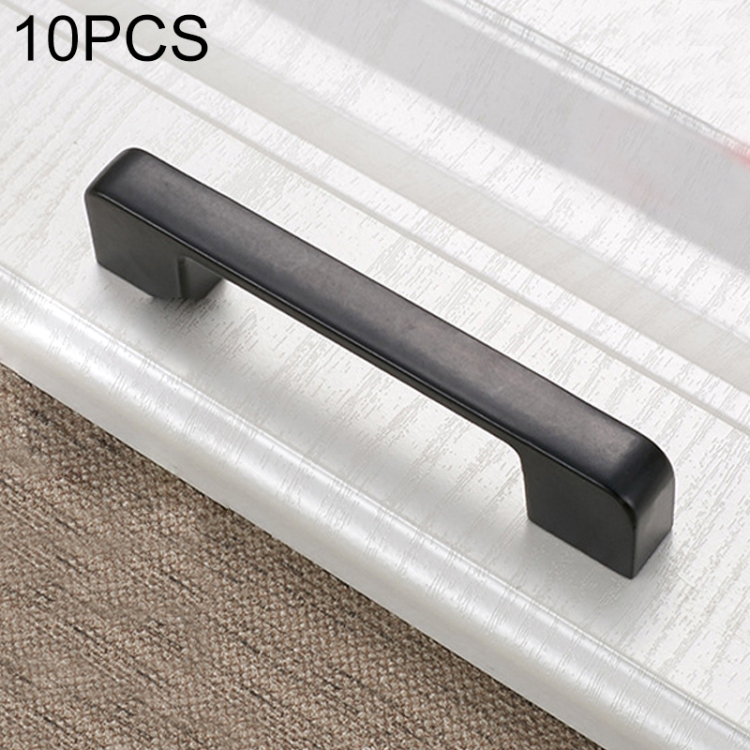 

10 PCS 6613C-96 Simple Cabinet Door Handle Drawer Wardrobe Handle (Black)