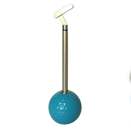 

Golf Club Shape Ballpoint Pens, Push Rod Head (Blue)