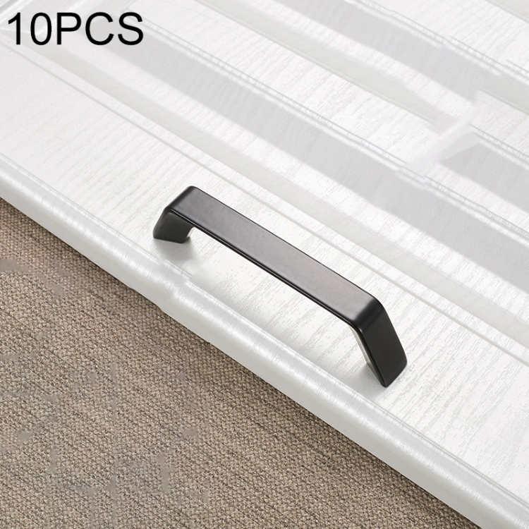

10 PCS 9009C-96 Simple Cabinet Door Handle Drawer Wardrobe Handle (Black)