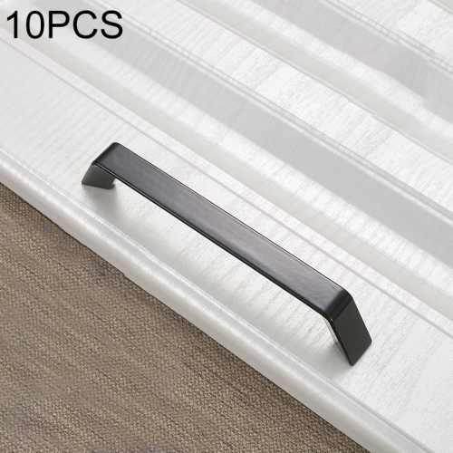 

10 PCS 9009C-128 Simple Cabinet Door Handle Drawer Wardrobe Handle (Black)