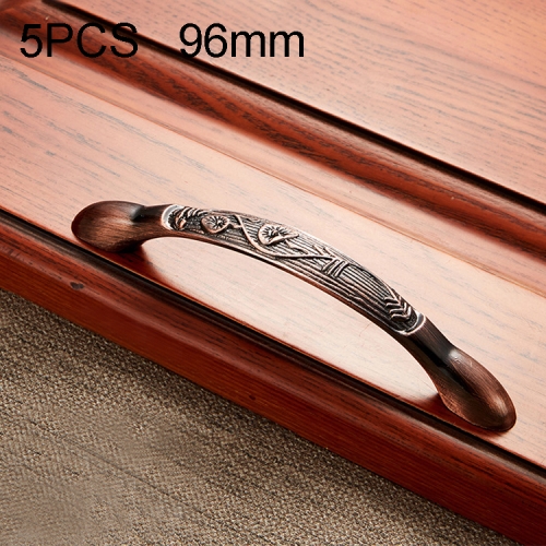 

5 PCS 6036-96 Solid Wood Furniture Cabinet Handle Red Bronze Handles