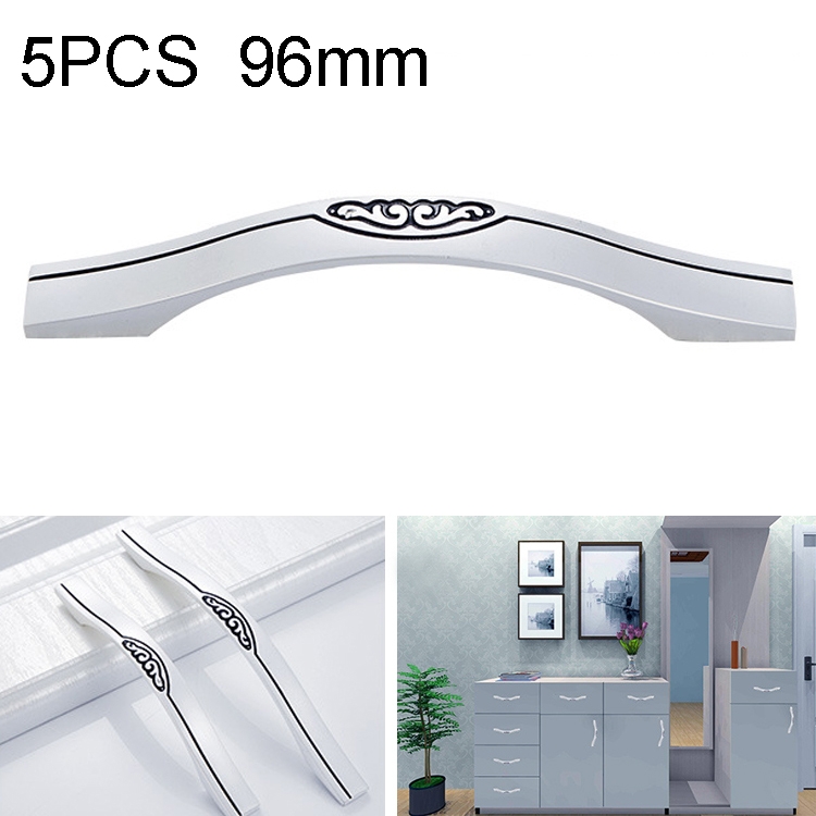 

5 PCS 6558-96 Stainless Steel Cabinet Door Drawer Handle