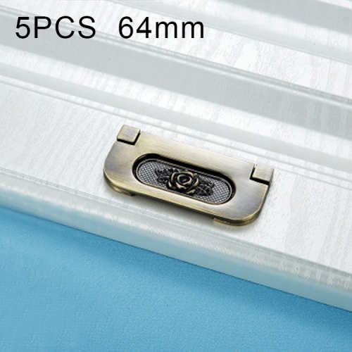 

5 PCS 6530-64 Simple European Furniture Drawer Hidden Buckle Handle (Qingu)