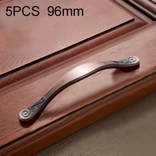 

5 PCS 4087-96 Simple Furniture Cabinet Handle Full Polished Alloy Handle (Bronze)