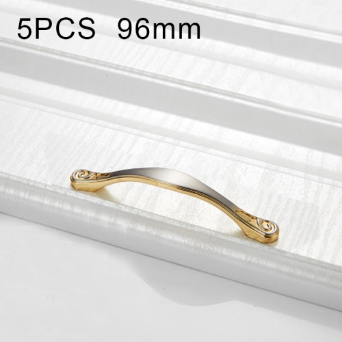 

5 PCS 4041-96 Double Gold Zinc Alloy Cabinet Handle Pitch: 96mm