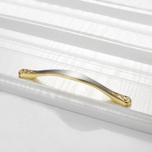 

5 PCS 4041-128 Double Gold Zinc Alloy Cabinet Handle Pitch: 128mm