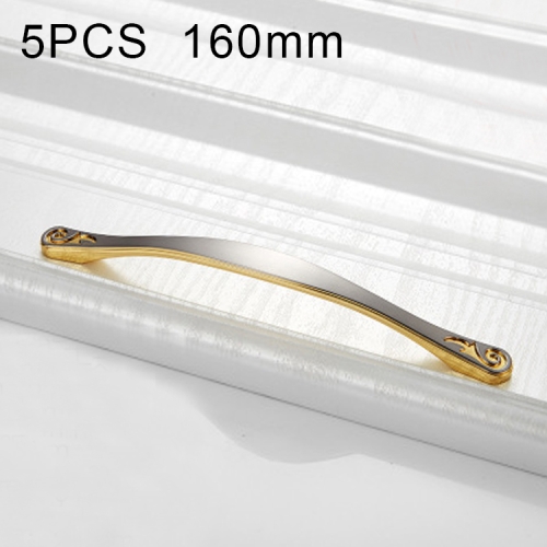 

5 PCS 4041-160 Double Gold Zinc Alloy Cabinet Handle Pitch: 160mm