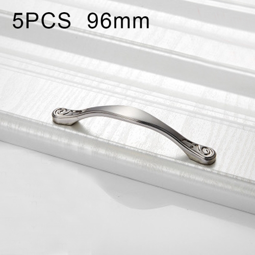 

5 PCS 4041-96 Brushed Zinc Alloy Cabinet Handle Pitch: 96mm