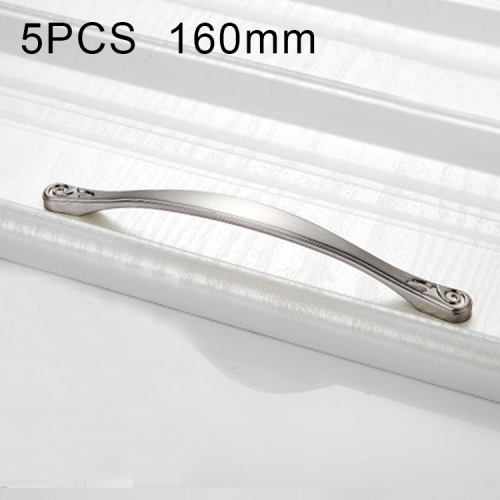 

5 PCS 4041-160 Brushed Zinc Alloy Cabinet Handle Pitch: 160mm