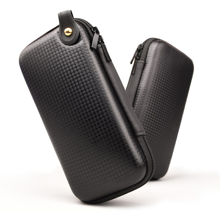 

Multi-function Travel Mobile Power Earphone Electronic Product Storage Box Protective Bag (Black)