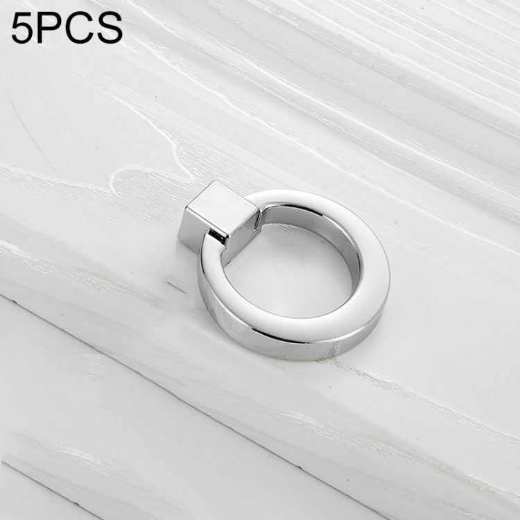

5 PCS 4201 Stainless Steel Single Hole Closet Cabinet Handle (Chrome)