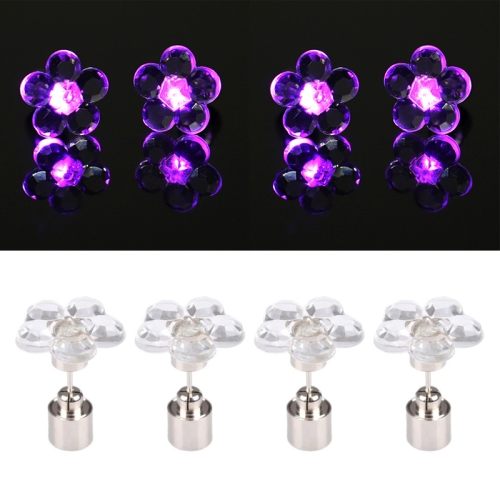 purple led earrings