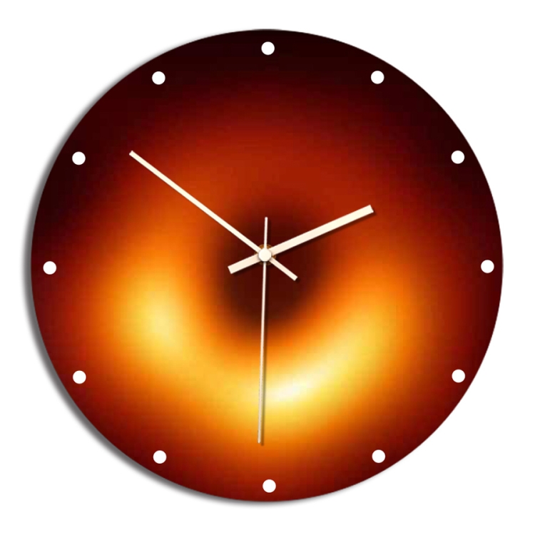 

Black Hole Pattern Round Shape Creative Living Room Decorative Wall Clock