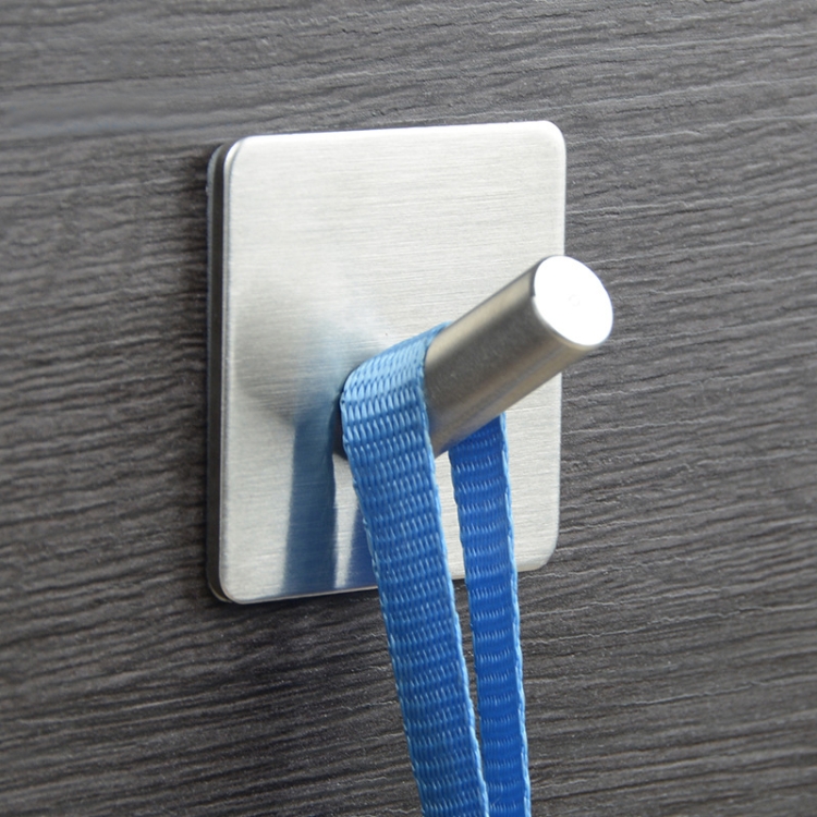 

Stainless Steel Single Slant Hook Bathroom Non-perforated Coat Rack