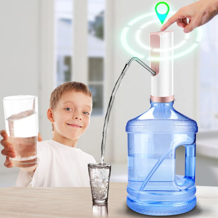

USB Charging Electric Water Pump Dispenser Mineral Water Barreled Water Supply Device, Capacity: 350ml(Pink)