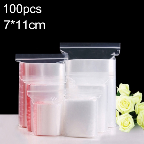 

1000 PCS 7cm x 11cm PE Self Sealing Clear Zip Lock Packaging Bag, Custom Printing and Size are welcome