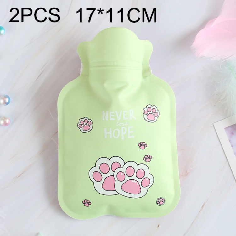 

2 PCS Cartoon Warm PVC Household Water Injection Hot Water Bag, Random Color Delivery, Size:S, 17x11cm