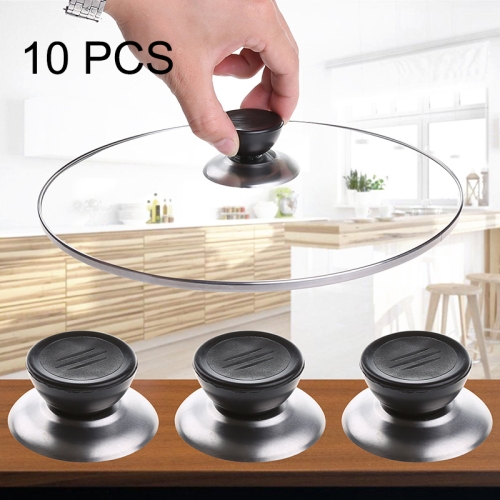 

10 PCS Kitchen Universal Replaceable Pot Cover Handle Circular Plastic Knob