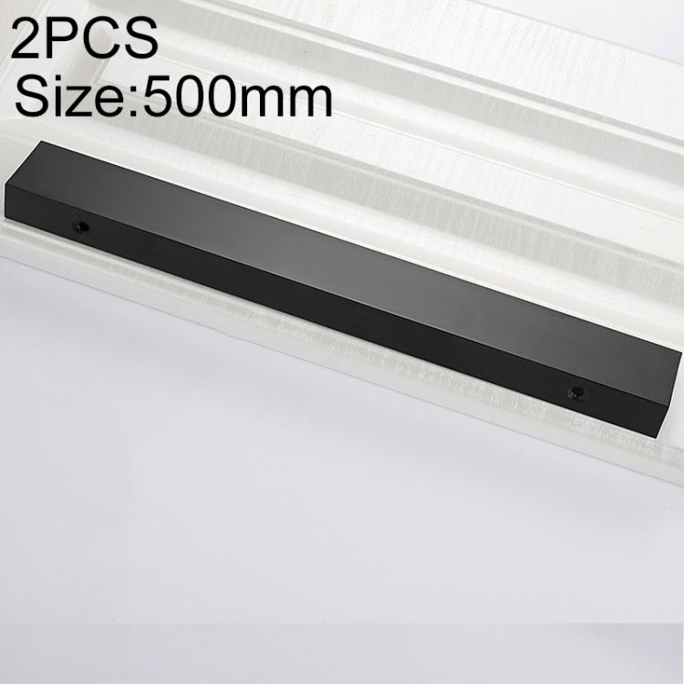 

2 PCS 2777_500 Space Aluminum Closet Cabinet Handle Length: 500mm