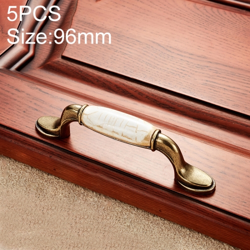 

5 PCS 5012_96 Marble Texture Ceramic Closet Cabinet Handle Pitch: 96mm