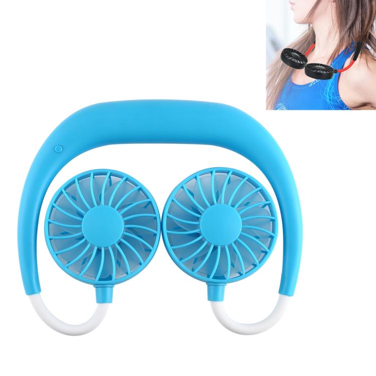 

Multi-function Portable Adjustable Wearable Sport Fan(Blue)