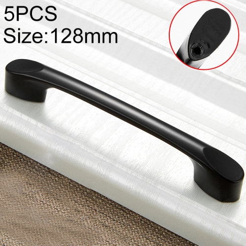 

5 PCS 6225A_128 Solid Thickening Simple Zinc Alloy Closet Cabinet Handle Pitch: 128mm