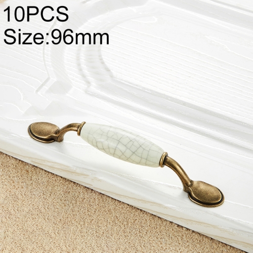

10 PCS 5018_96 Ceramic Crack Closet Cabinet Handle Pitch: 96mm