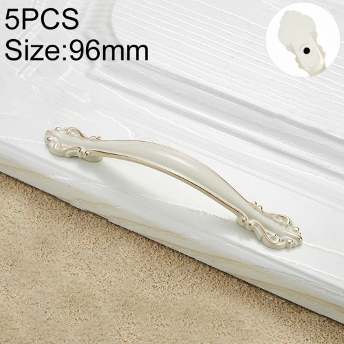 

5 PCS 6032A_96 Ivory White Paint Closet Cabinet Handle Pitch: 96mm