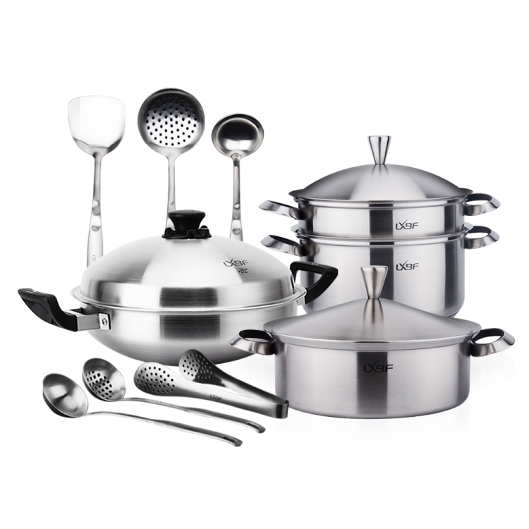 

LXBF LX-A618 6 in 1 Stainless Steel Multifunctional Cooking Pot