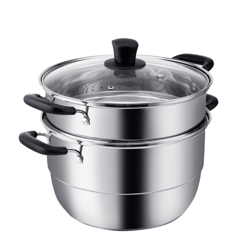 

LXBF LX-2ZG26-04M 304 Stainless Steel 3-layer Steamer Cooking Pot