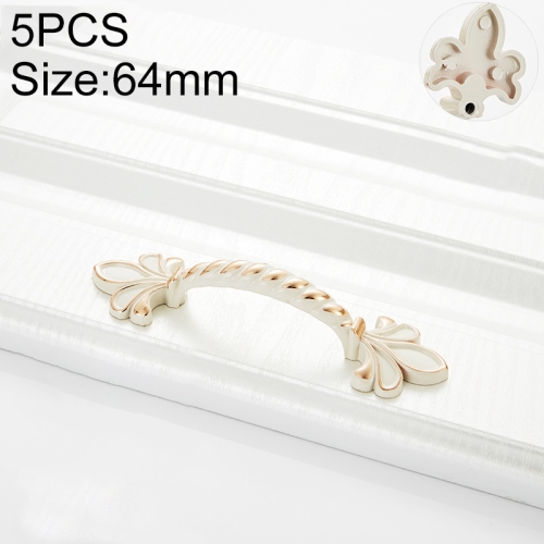 

5 PCS 6062_64 Ivory White Zinc Alloy Simple Closet Cabinet Handle Pitch: 64mm