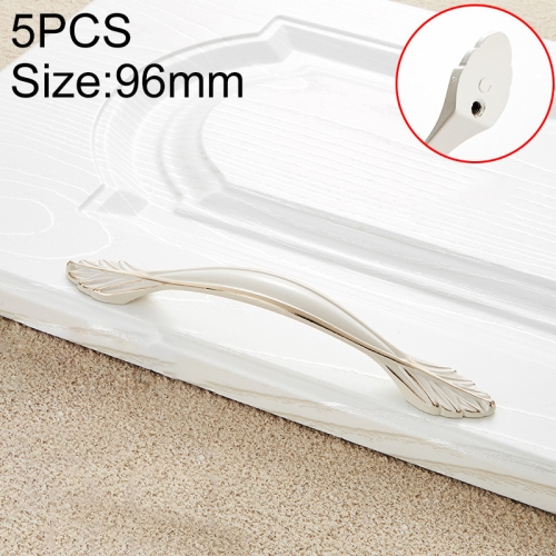 

5 PCS 6593_128 Ivory White Zinc Alloy Simple Closet Cabinet Handle Pitch: 128mm