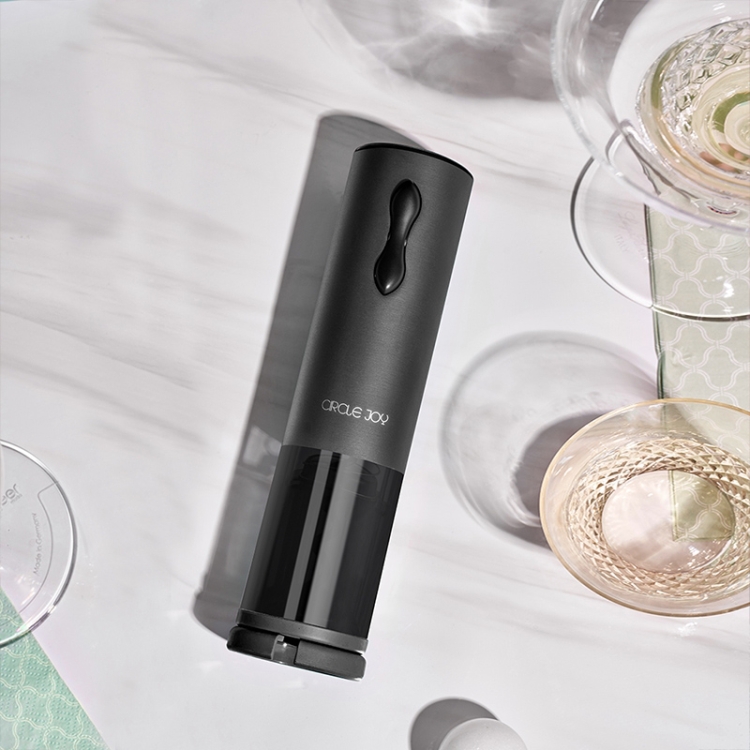 

Original Xiaomi Circle Joy Automatic Red Wine Bottle Opener Electric Corkscrew Foil Cutter Cork Out Tool (Black)