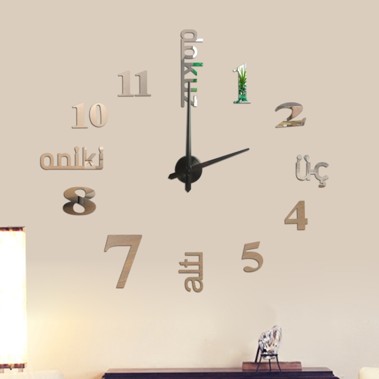 

A7 DIY Turkish Clock 3D Stereoscopic Mirror Wall Stickers