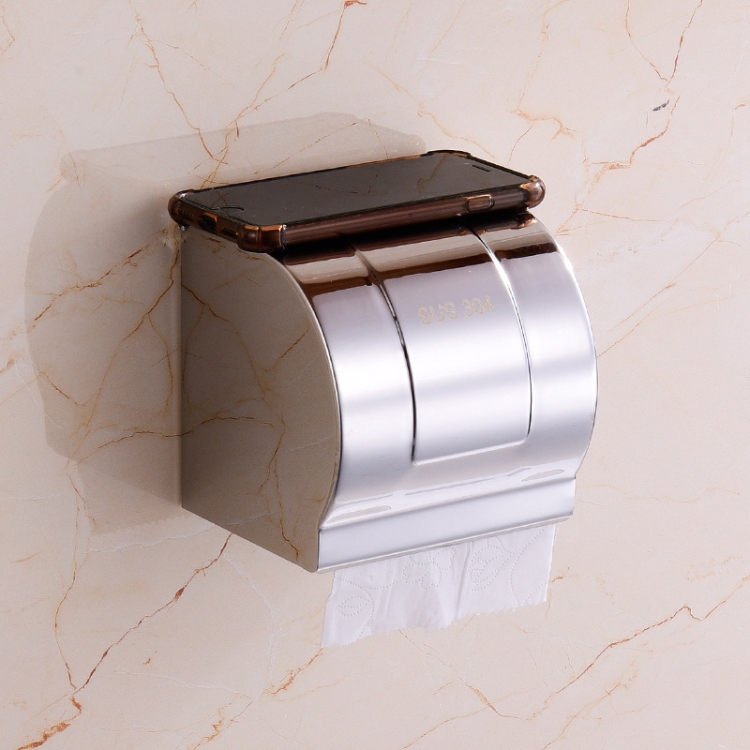 

K8 304 Stainless Steel Bathroom Wall-mounted Waterproof Bright Light Paper Towel Roll Holder