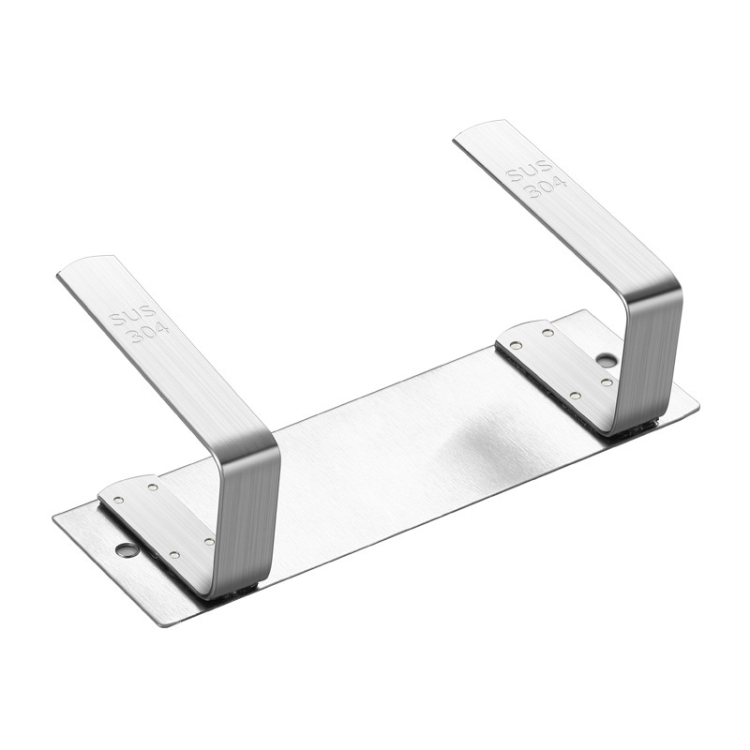 

304 Stainless Steel Creative Kitchen Multi-function Wall-mounted Pot Lid Holder Storage Rack, Siamese Version