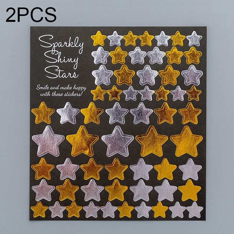 

2 PCS Star 1 Pattern Creative Cartoon Children Diary Decorative Sticker
