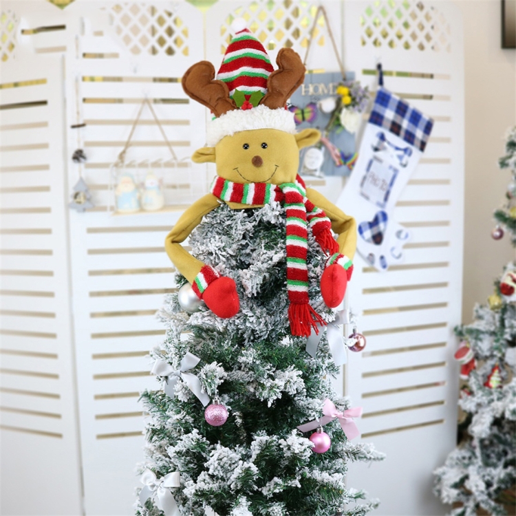 

2 PCS CX20206 Elk Pattern Christmas Tree Pendant Decoration, Size: S
