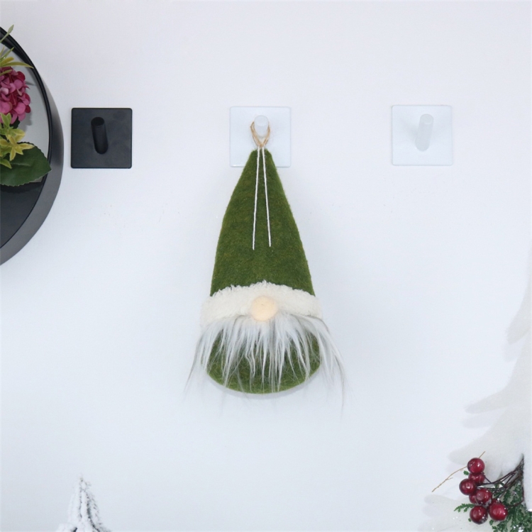 

2 PCS CX20211 Circle Faceless Doll Christmas Tree Pendant Decoration (Green)