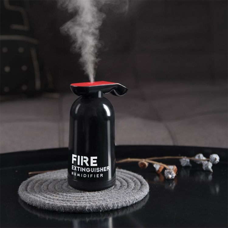 

Fire Extinguisher Shape Car Office USB Atomization Hydration Humidifier (Black)