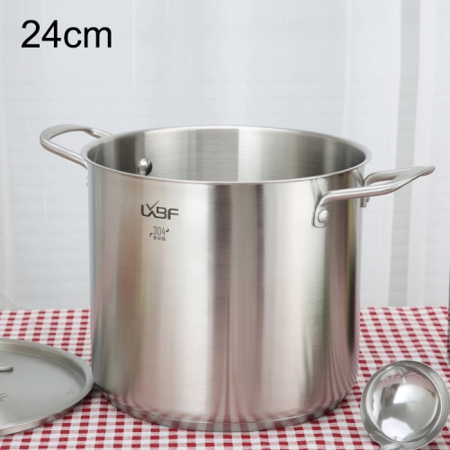 

LXBF LX-ZT24-03 Stainless Steel Stock Pot Cooking Pot, Specification: 24cm