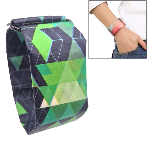 

Dark Blue Triangle Pattern Creative Fashion Waterproof Paper Watch Intelligent Paper Electronic Wristwatch