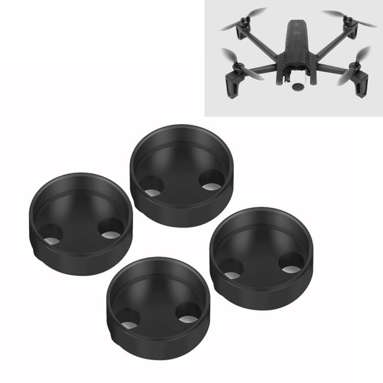 

4 PCS Aluminum Alloy Motor Guard Protective Covers Cap for Parrot Anafi Drone (Black)