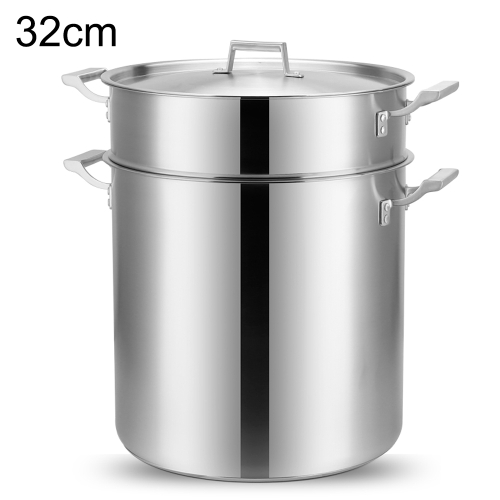 

LXBF LX-SG32+Z Stainless Steel Commercial Stock Pot Cooking Pot, Specification: 32cm