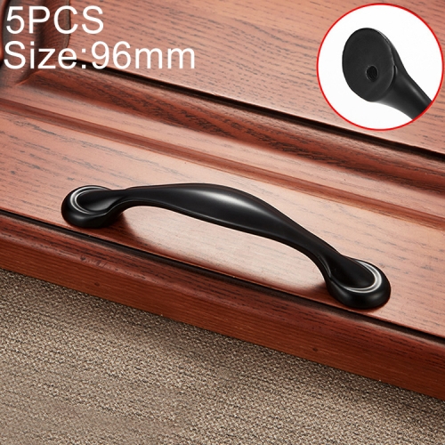 

5 PCS 6591-96 Simple Archaistic Zinc Alloy Handle for Cabinet Wardrobe Drawer Door, Hole Spacing: 96mm