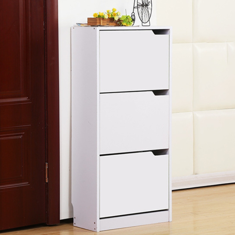

Multifunctional Simple Modern Storage Cabinet Storage Shoe Rack(White)