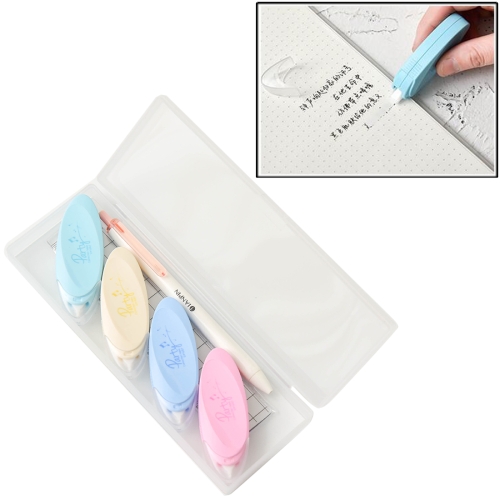

Twingo 6 in 1 Fresh Elliptical Leaf Correction Tape + Ruler + Pen Set Learning Tools Student Stationery